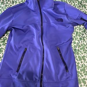 Purple North Face Fleece Zip Up